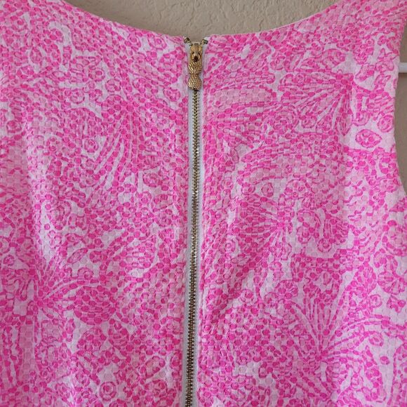 Lilly Pulitzer Target Dress Girls 14/16 XL  Pink Shift Coastal Floral Sleeveless - Picture 4 of 7